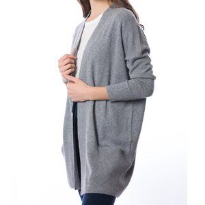 NWT! DongLi - 100% Cashmere Edge To Edge Cardigan in Gray Marl- Multiple Sizes